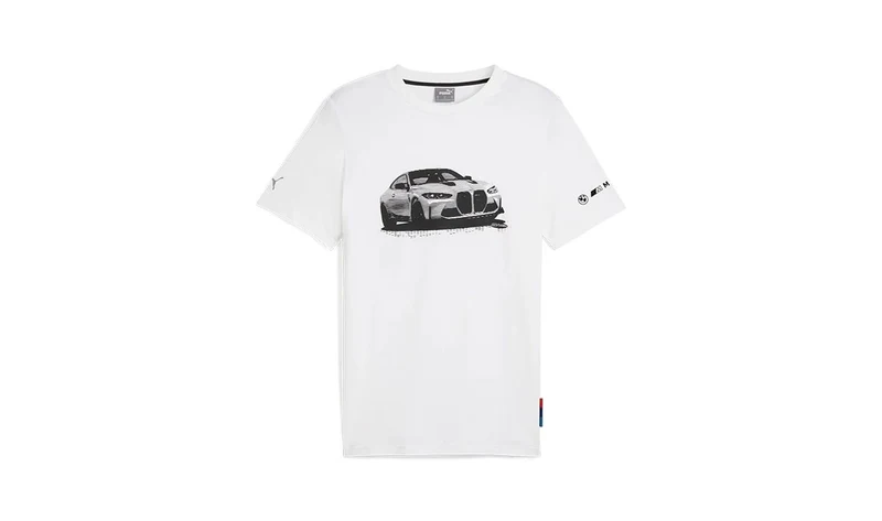 Camiseta gráfica BMW M Motorsport MMS ESS blanca talla XL OEM 80145B5D091 válido para BMW. Original BMW