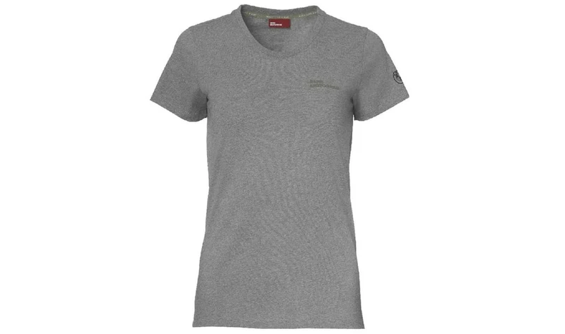 Camiseta mujer BMW Motorrad Make Life a Ride gris talla XS OEM 76618536482 válido para BMW Original BMW Motorrad