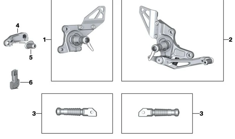 Interruptor luz de freno pedal de freno OEM 61327683117 para motos BMW R nineT, R 1200 R, S 1000 RR, F 800 GT, F 800 R... y más. Original BMW Motorrad.