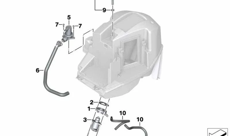 Tubo flexible OEM 11717680103 para BMW Motorrad F800GT, F800S, F800ST, F800R. Original BMW Motorrad.