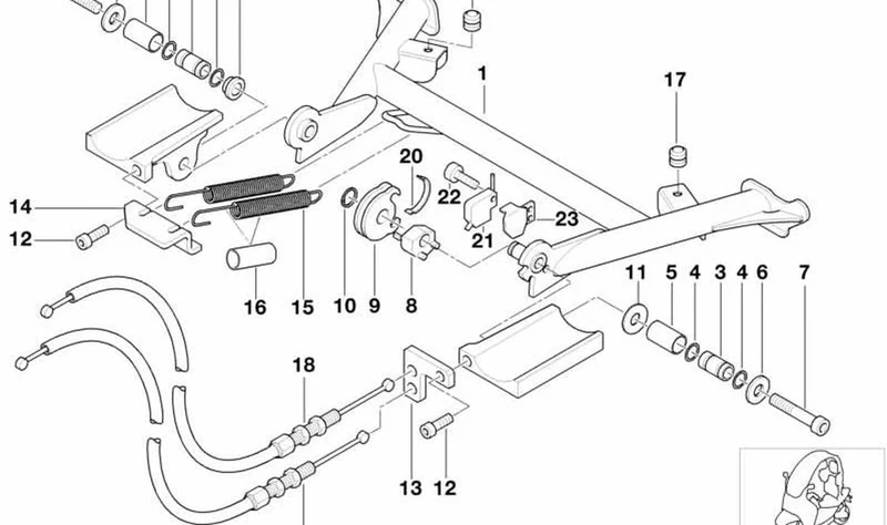Arandela de tope OEM 46522336078 para BMW Motorrad C1 (10/1999 - 04/2003). Original BMW Motorrad.