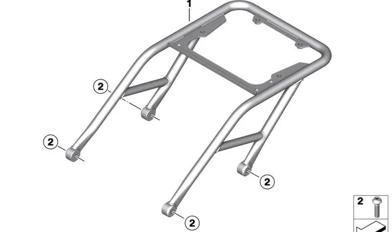Tornillo de fijación OEM 46539907391 para motos BMW R 1250 RT, R 12 nineT, R 12, S 1000 XR, R 18 Transcontinental, R 18 B y más. Original BMW Motorrad.