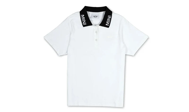 Polo MINI marca denominativa para mujer blanco talla L OEM 80145B54EF4 válido para MINI Original MINI