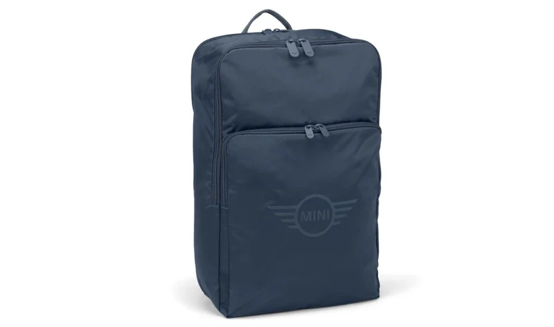 Mochila MINI Soft Wing Logo índigo OEM 80225B320D7 válida para MINI, 19 l, para portátil hasta 13". Original MINI