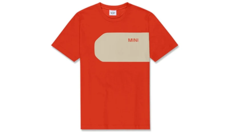 Camiseta hombre MINI Car Face Detail talla XL rojo Rebel Red/plata vibrante OEM 80145B32036 válido para MINI Original MINI