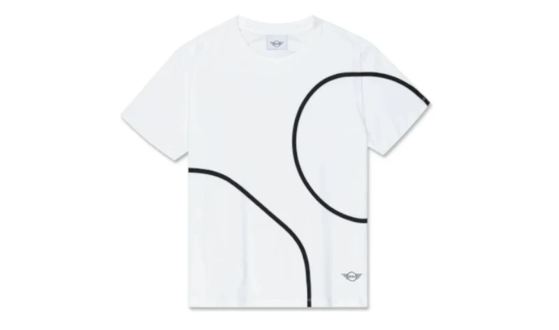 Camiseta Outline Print para mujer blanca/negra talla S OEM 80145B31FE7 válido para MINI Original MINI