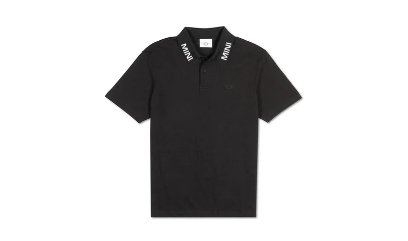 Polo MINI hombre color negro OEM 80145B54F16 válido para MINI, talla S-3XL. Original MINI.