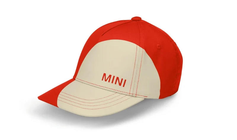 Gorra infantil MINI Car Face Detail roja/plata talla única 53 cm OEM 80165B320B9 válido para MINI Original MINI