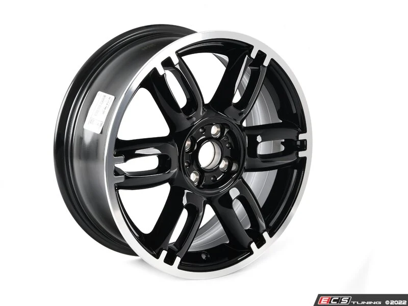 Llanta de aleación ligera 7Jx17 ET48 negra OEM 36116798721 para MINI R56, R56 LCI, Clubman R55, R55 LCI, Cabrio R57, R57 LCI, Coupé R58, Roadster R59... y más. Original MINI.