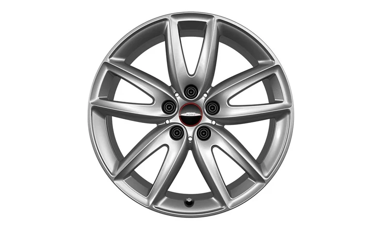 Llanta de aleación ligera 18" 8J ET54 Bright Silver OEM 36106887612 para MINI Clubman F54, F54 LCI… y más. Original MINI.