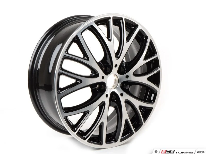 Llanta de aleación 7Jx18 ET54 negro alto brillo pulida OEM 36116855102 para MINI F55, F56, F57, F55 LCI, F56 LCI, F57 LCI. Original MINI.