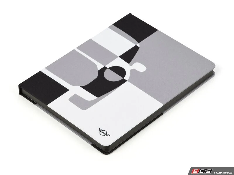 Cuaderno tipo libreta MINI Car Tile negro/gris OEM 80245B320F9 válido para BMW. Original MINI.