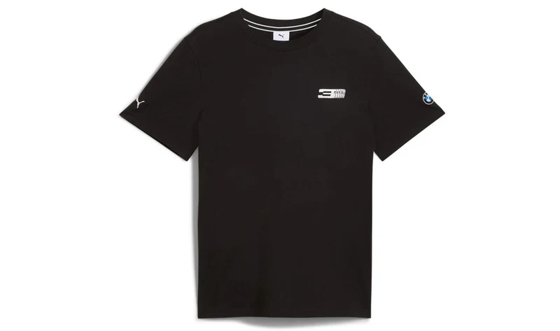 Camiseta gráfica 3 negra o beige para BMW, talla S, OEM 80145B7E1F4. Válido para BMW. Original BMW.
