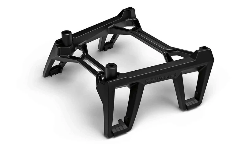 Soporte negro para maletas blandas OEM 46548396547 para motos BMW F 900 R, F 900 R A2, F 900 R 25, F 900 R A2 25. Original BMW Motorrad.