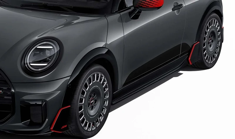 Lámina adhesiva lateral JCW negra OEM 51145B4EAB2 para MINI Cooper C, Cooper S y JCW F66, Cabrio F67… y más. Original MINI