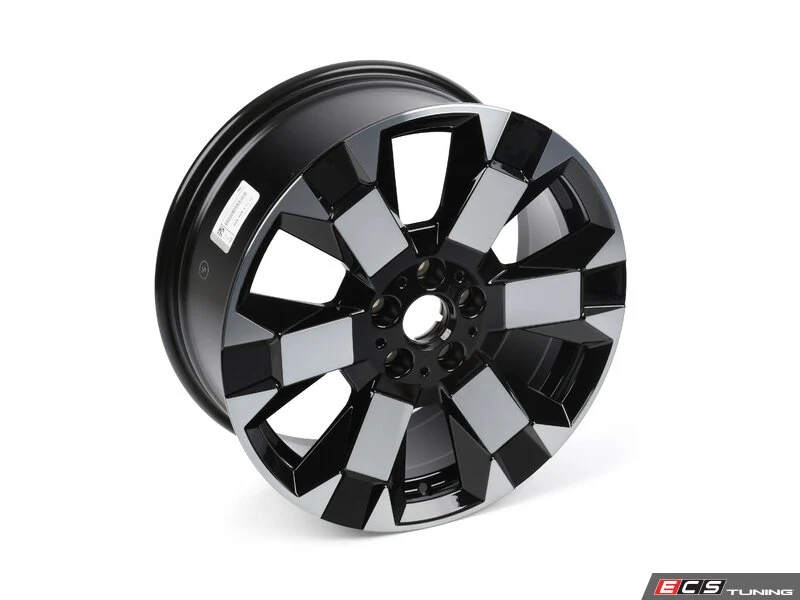 Llanta de aleación 7,5Jx18 ET51 Untamed Spoke 897 bicolor negro azabache/pulido OEM 36115A0A9D0 para MINI Countryman F60, F60 LCI Cooper... y más. Original MINI.