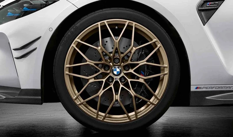 Llanta de aleación trasera 10,5Jx21 ET20 oro bronce mate OEM 36108746992 para BMW G87 M2, G80 M3, G81 M3 Touring, G82 M4 Coupé, G83 M4 Cabrio... y más. Original BMW