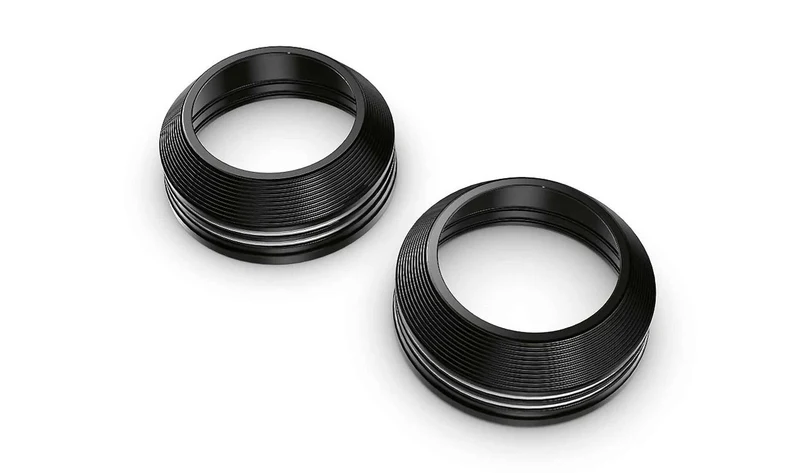 Juego de tapones inferiores de horquilla Machined OEM 77312471461 para motos BMW R 18, R 18 Classic, R 18 Roctane. Original BMW Motorrad.