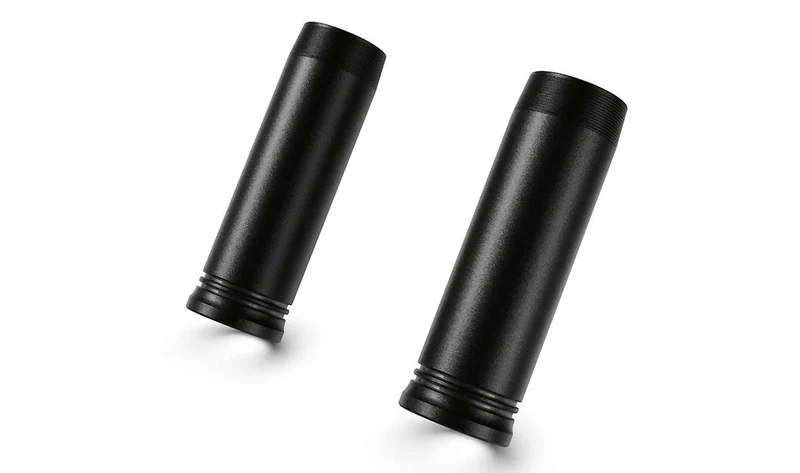 Juego de tapas superiores de horquilla delanteras 2-Tone-Black OEM 77312469423 para motos BMW R 18, R 18 Classic, R 18 Roctane. Original BMW Motorrad