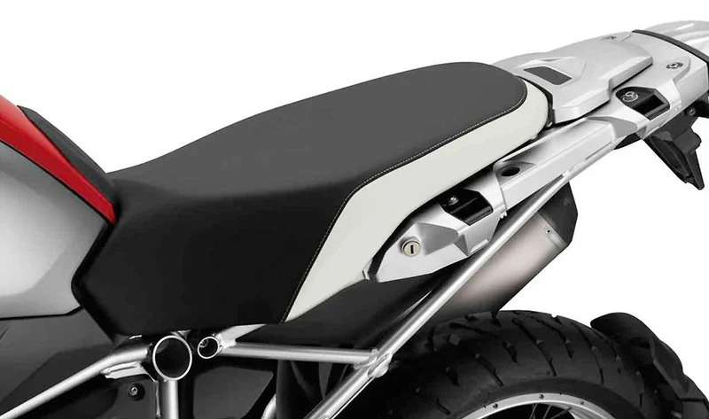 Juego de asiento Rallye bajo negro con placa portaequipajes OEM 52538564243 para motos BMW R 1200 GS K50, R 1250 GS K50. Original BMW Motorrad.