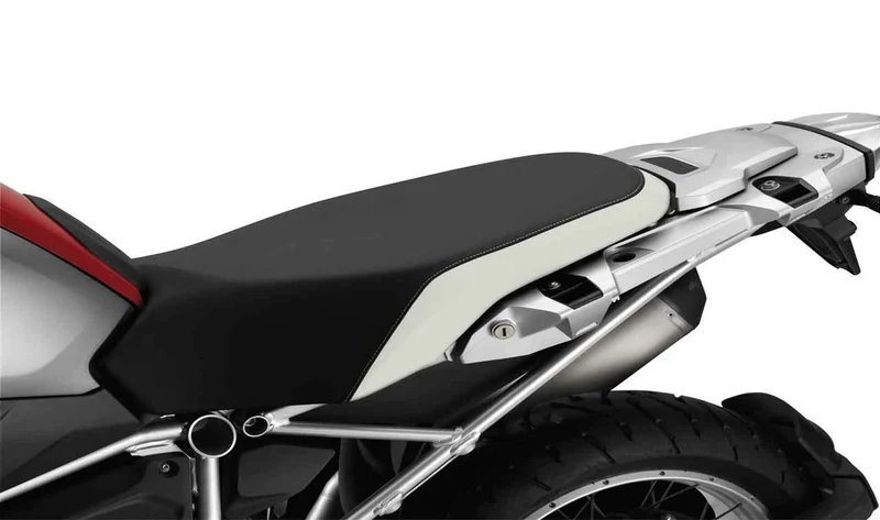 Juego de asiento Rallye alto 880 mm con placa portaequipajes negro/gris OEM 77348523744 para motos BMW R 1200 GS, R 1200 GS Adventure... y más. Original BMW Motorrad