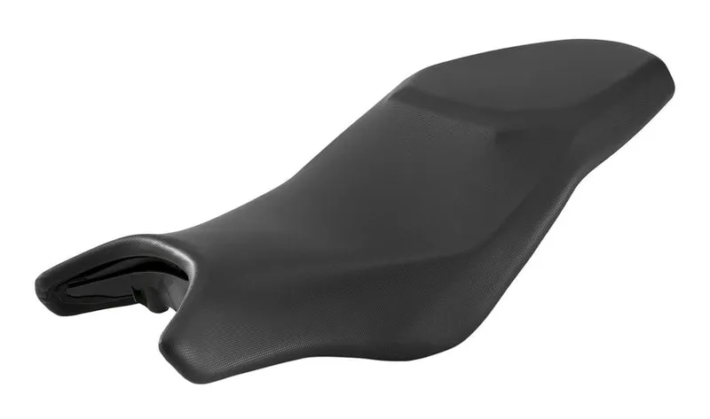 Asiento corrido alto negro OEM 77348562491 para motos BMW G 310 GS y G 310 R. Original BMW Motorrad.