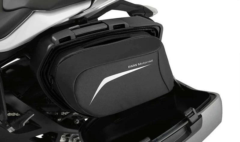 Bolsa interior derecha para maleta de viaje negra OEM 77418555955 para motos BMW S 1000 XR K49 Original BMW Motorrad