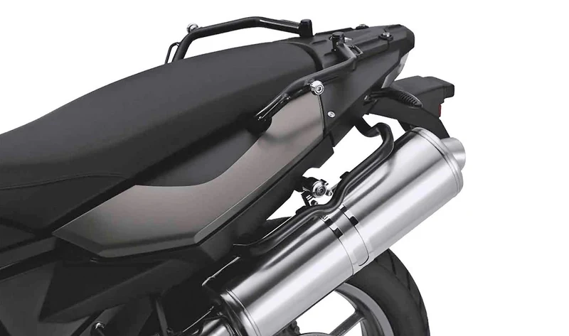 Juego de portamaletas laterales negro OEM 77428535862 para motos BMW F 650 GS, F 700 GS, F 800 GS... y más. Original BMW Motorrad