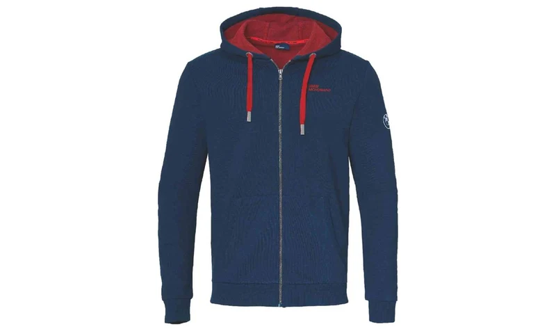 Sudadera con capucha y cremallera Make Life a Ride azul noche talla S OEM 76618542386 válido para BMW Original BMW Motorrad