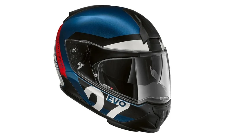 Casco modular System 7 Carbon Evo ECE Ratchet talla 64/65 3XL OEM 76315A807C8 válido para motos BMW. Original BMW Motorrad.
