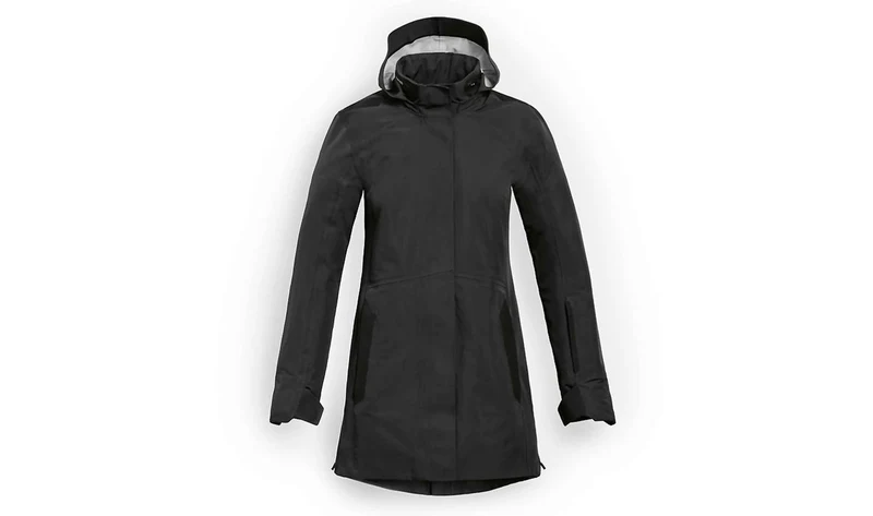 Chaqueta seca larga mujer talla XL negra OEM 76147923009 válido para motos BMW. Original BMW Motorrad.
