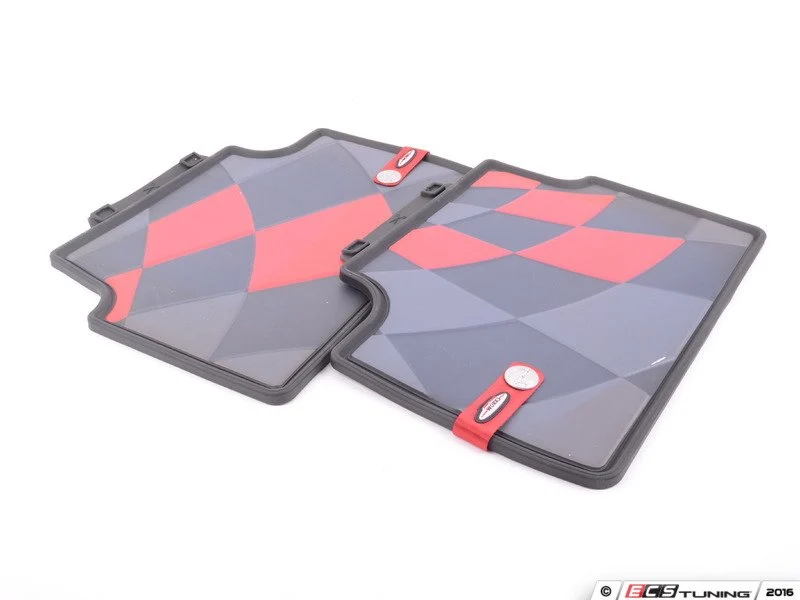 Juego de alfombrillas traseras todo tiempo JCW Pro OEM 51472358059 para MINI F55, F55 LCI, F65 volante a la izquierda, Original MINI