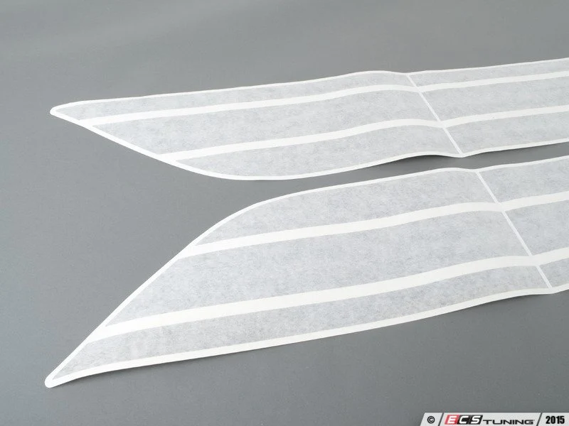 Kit de franjas laterales JCW Pro Jet Black Uni OEM 51142359450 para MINI F55 Cooper 5 puertas, ambos lados. Original MINI.