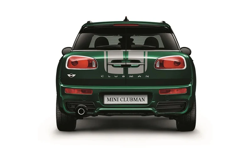 Kit de franjas deportivas de carrocería y portón trasero plata OEM 51142445312 para MINI Clubman F54, F54 LCI. Original MINI.