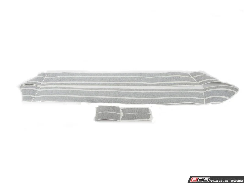 Juego de franjas laterales JCW Pro Jet Black uni ambos lados OEM 51142355306 para MINI F56, F56 LCI, F56 BEV, F57, F57 LCI. Original MINI.