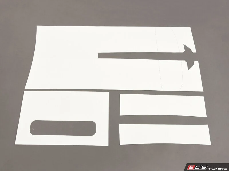 Kit de franjas deportivas blancas para parte delantera y portón trasero OEM 51142414311 para MINI F56, F56 BEV, F57 Cabrio… y más. Original MINI.