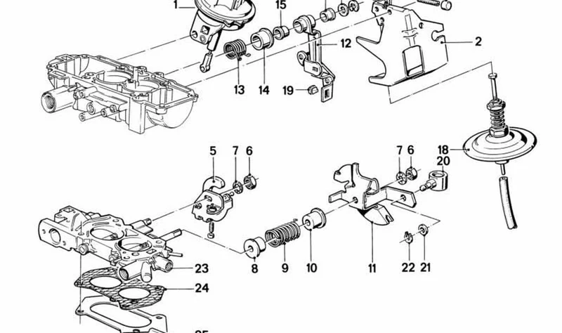 Junta libre de asbesto OEM 13119067408 para BMW Serie 3 E21 316 y Serie 5 E12, E28. Original BMW.