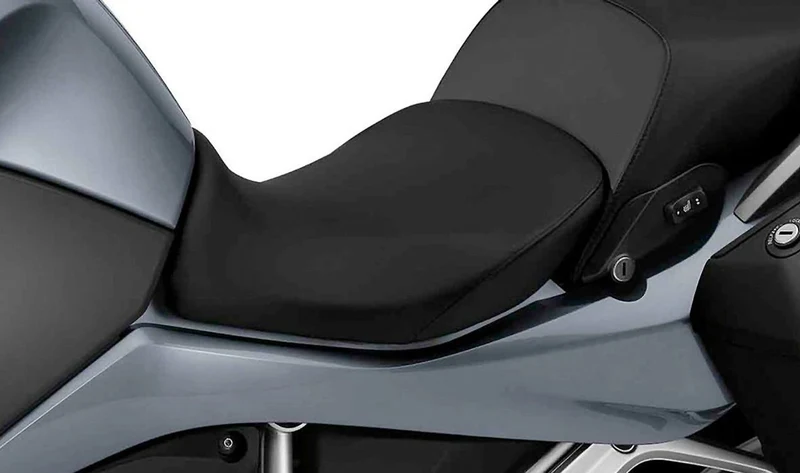 Asiento del conductor bajo calefactable negro OEM 52538544786 para motos BMW R 1200 RT, R 1250 RT Original BMW Motorrad