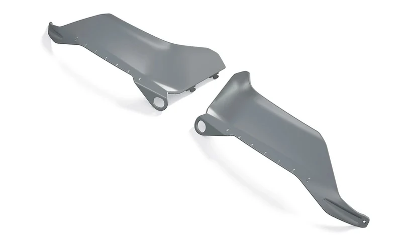 Extensión de guardamanos gris basalto OEM 46635A675E6 para motos BMW R 1300 GS (KA1) Original BMW Motorrad
