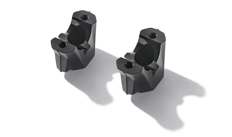 Elevador de manillar 10 mm aluminio OEM 31421540410 para motos BMW S 1000 R K63 y M 1000 R KM3. Original BMW Motorrad.