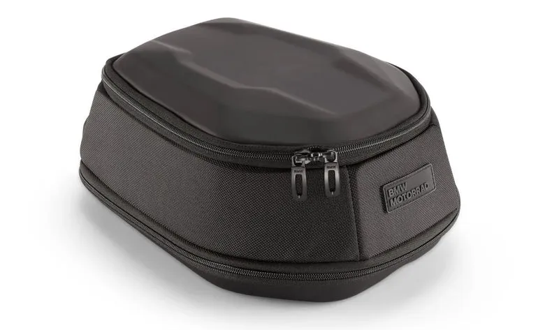 Bolsa sobredepósito negra 5-8 l OEM 77455B3EAA3 para motos BMW R 1300 R, R 1300 RS. Original BMW Motorrad