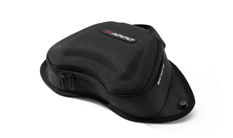 Bolsa sobredepósito negra 1,5 L OEM 77452463725 para motos BMW M 1000 R, S 1000 R, M 1000 RR, S 1000 RR... y más. Original BMW Motorrad.