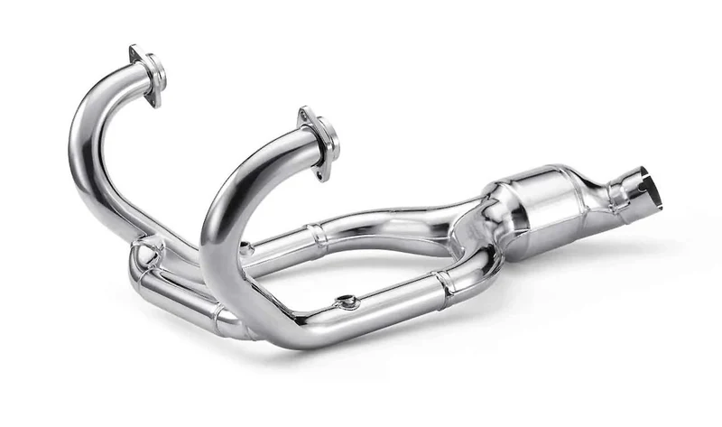 Colector de escape cromado OEM 18518561883 para motos BMW R nineT, R nineT Pure, R nineT Scrambler, R nineT Racer, R nineT Urban G/S. Original BMW Motorrad.