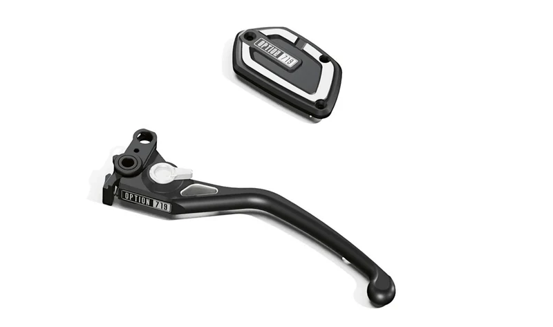 Palanca de embrague ajustable Opción 719 Shadow negra OEM 32725A82DA6 para motos BMW R 12 nineT, R 12 nineT A2, R 12 y R 12 G/S. Original BMW Motorrad