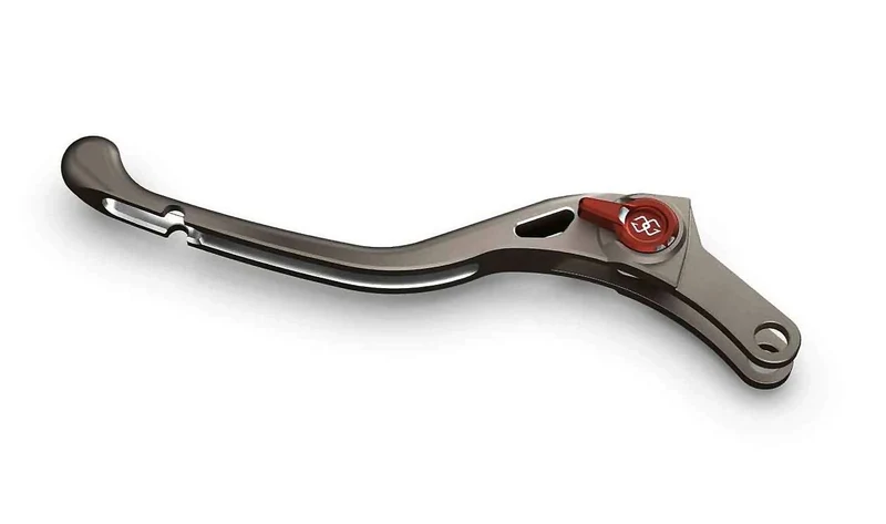 Maneta de embrague HP gris ajustable OEM 77228355201 para motos BMW S 1000 XR K49 (2015-2019). Original BMW Motorrad.