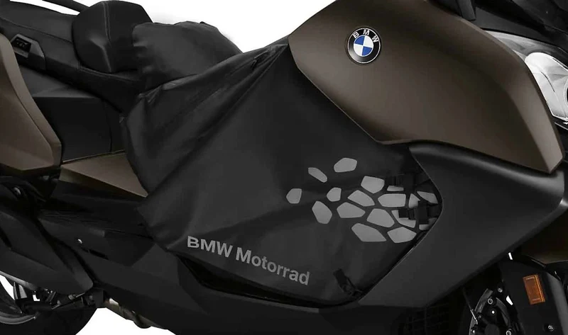 Manta cubrepiernas negra para scooter OEM 77318527012 para motos BMW C 650 GT (K19) 2011-2020. Original BMW Motorrad