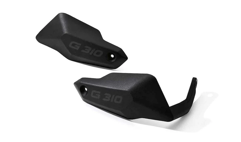 Protección de manos negra OEM 77322459287 para motos BMW G 310 GS, G 310 R. Original BMW Motorrad.