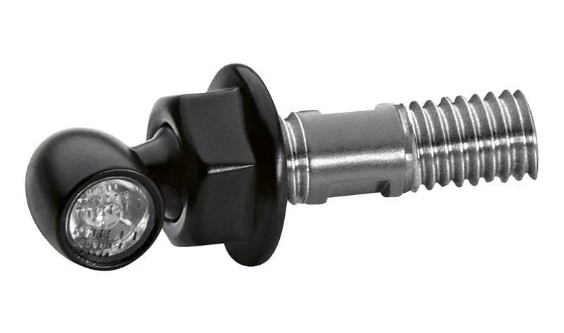 Intermitente LED delantero mini negro OEM 77515A1A279 para motos BMW R 18 Classic y R 18 Transcontinental, lado izquierdo o derecho, unidad. Original BMW Motorrad.