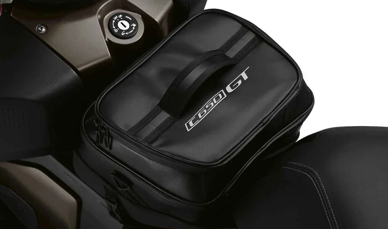 Bolsa de túnel central negra 12 l OEM 77458527014 para motos BMW C 650 GT (K19) Original BMW Motorrad