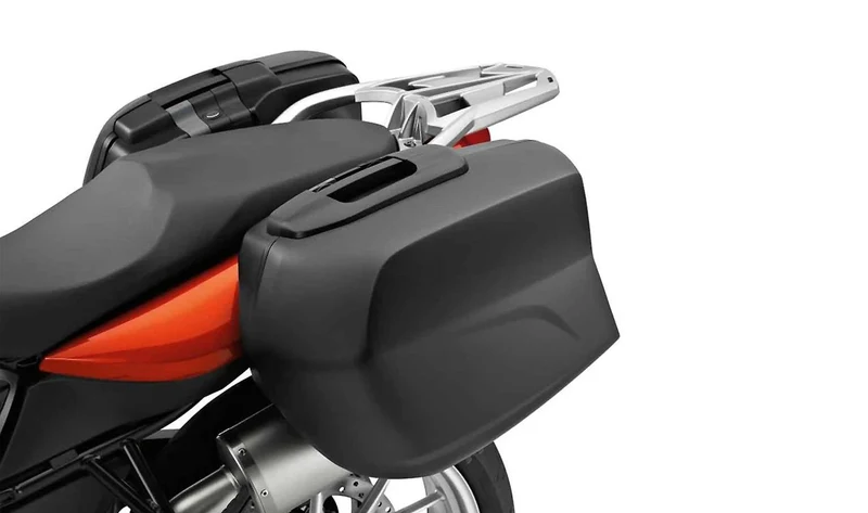 Maleta Touring lateral derecha 27 litros negra OEM 77418529894 para motos BMW F 800 S, F 800 ST, F 800 GT, F 800 R. Original BMW Motorrad.
